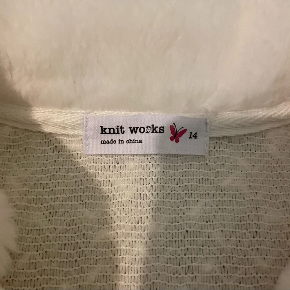 Knit works cropped sweater jacket-girls 14 NWOT